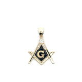 Free Mason Pendant Gold 10k