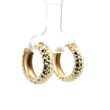 Boucles d'oreilles créoles Irene en or 10 carats