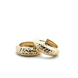 Boucles d'oreilles créoles Irene en or 10 carats