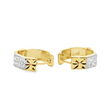 Boucles d'oreilles créoles Irene en or 10 carats