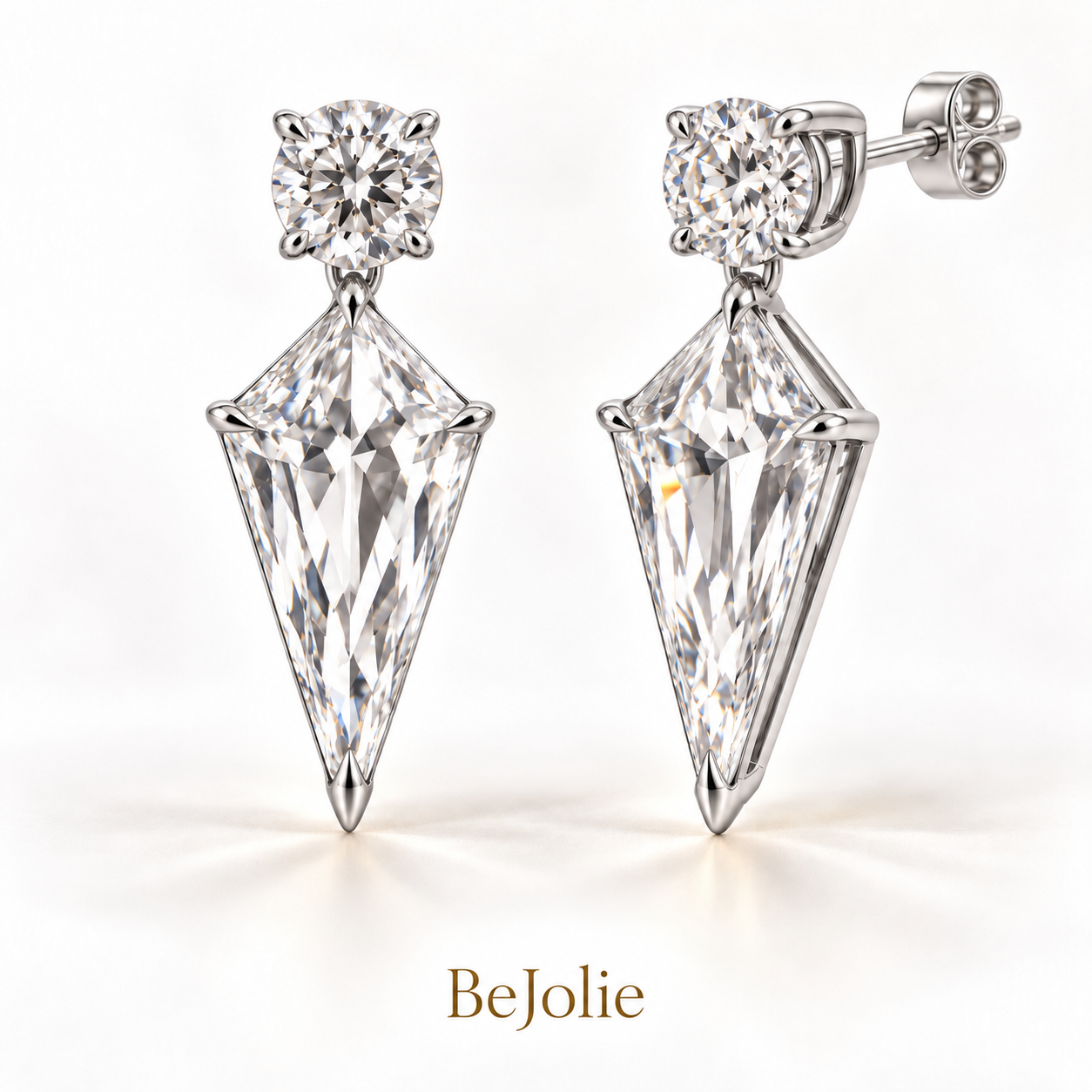 Élan Kite Diamond Earrings - 14K