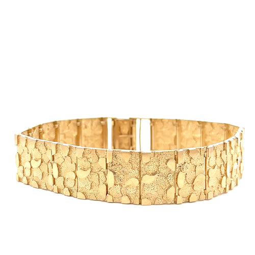 Mens 10k Nugget Bracelet – Gold Star Jewellers | Bonnie Doon Mall