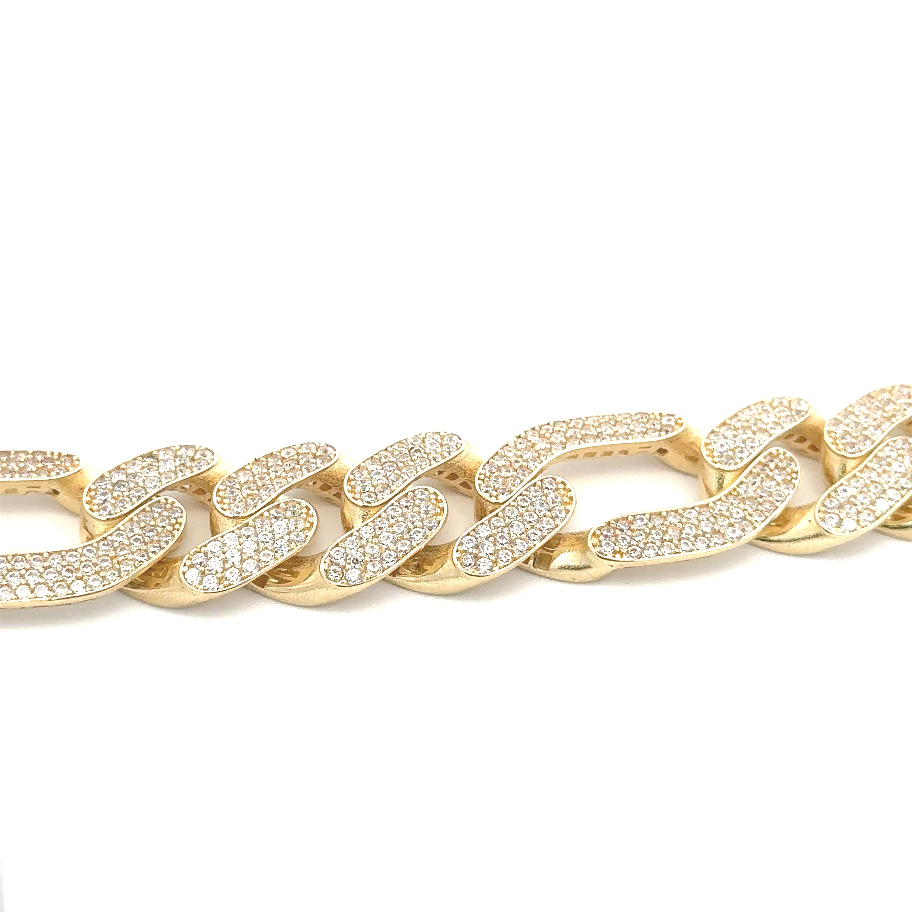 10K Gold Figaro Bracelet 15mm