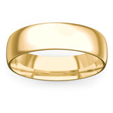 10K Gold Wedding Band Classic 6mm
