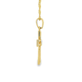 Cross Two-Tone Pendant 10K Gold -Jane