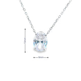 Women 925 Silver Rhodium White Pendant