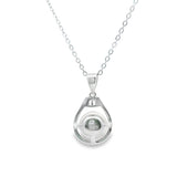 Women 925 Silver Rhodium Pearl Pendant