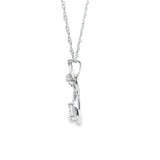 Women 925 Silver Rhodium Fox Pendant