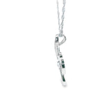 Women 925 Silver Rhodium Musical Note Pendant