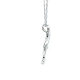 Women 925 Silver Rhodium Musical Note Pendant