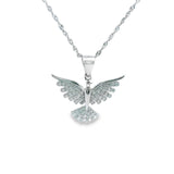 Women 925 Silver Rhodium Phoenix Pendant