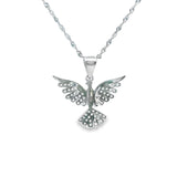 Women 925 Silver Rhodium Phoenix Pendant