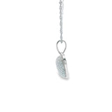 Women 925 Silver Rhodium Heart Pendant