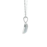 Women 925 Silver Rhodium Heart Pendant