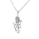 Women 925 Silver Rhodium Octopus Pendant