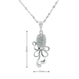 Women 925 Silver Rhodium Octopus Pendant