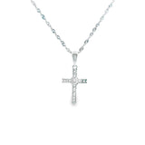 Women 925 Silver Rhodium Cross Pendant-03
