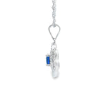 Women 925 Silver Rhodium Blue model Pendant