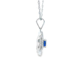 Women 925 Silver Rhodium Blue model Pendant