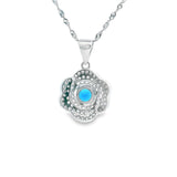 Women 925 Silver Rhodium Blue model Pendant