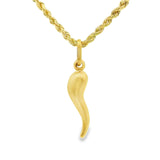 Medium Cornetto Pendant 10K Gold - UniSex