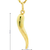 Big Cornetto Pendant 10K Gold - UniSex