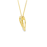 Heart Pendant 10K Gold-Diamond