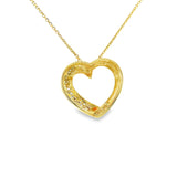Heart Pendant 10K Gold-Diamond