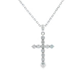 Collier croix en or 18 carats et diamants