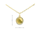 Medallion Pendant 10K Gold-LA