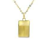 Square Medallion Pendant 10K Gold
