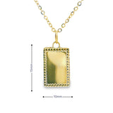 Square Medallion Pendant 10K Gold
