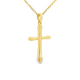 Petite chaîne croix en or 18 carats