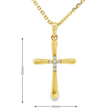 Petite chaîne croix en or 18 carats