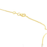 18K Large Green Malachite Clover Necklace