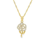 Rose Pendant 10K Gold