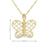 Butterfly Pendant 10K Gold -Bella