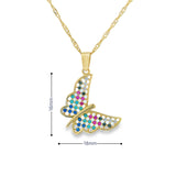 Butterfly Pendant 10K Gold -Mara