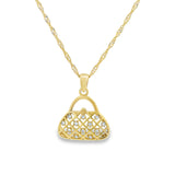 Lady Bag Pendant 10K Gold