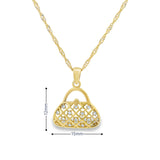 Lady Bag Pendant 10K Gold