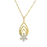 Flower Pendant 10K Gold -Stefania