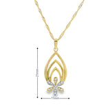 Flower Pendant 10K Gold -Stefania