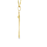 Tennis Racket Pendant 10K Gold -