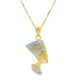 Cleopatra Queen Pendant 10K Gold