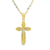 Jesus Cross Pendant 10K Gold -UniSex 04