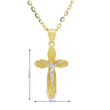 Jesus Cross Pendant 10K Gold -UniSex 04