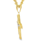 Jesus Cross Pendant 10K Gold -Mathias