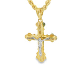 Jesus Cross Pendant 10K Gold -Mathias