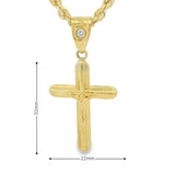Jesus Cross Pendant 10K Gold -Nolan