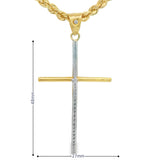Cross Pendant 10K Gold -Pierre